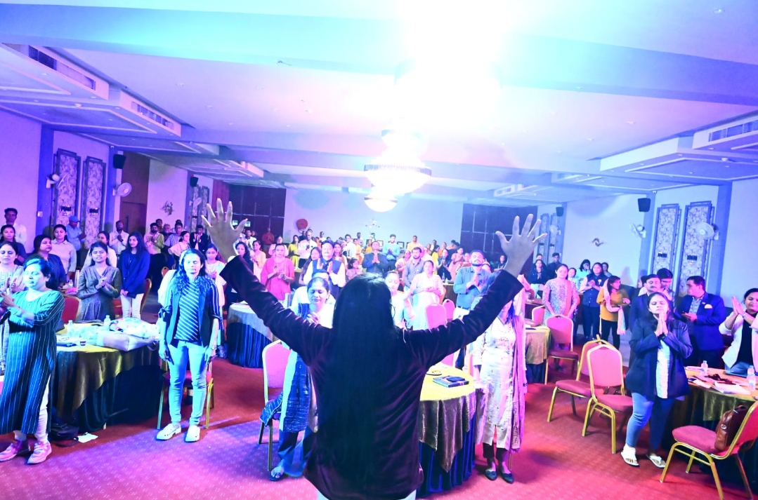 Shruti conducting a workshop
